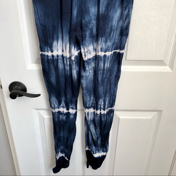NWT - Young, Fabulous & Broke Jumpsuit Tie Dye Navy - Picture 10 of 12